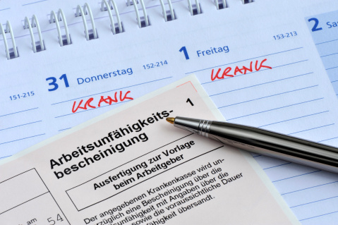 Arbeitsunfähigkeitsbescheinigung