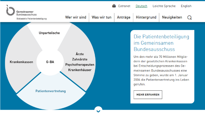 Patientenvertretung online! - Startseite